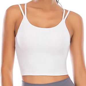 Womens Crop Top with Built in Bra